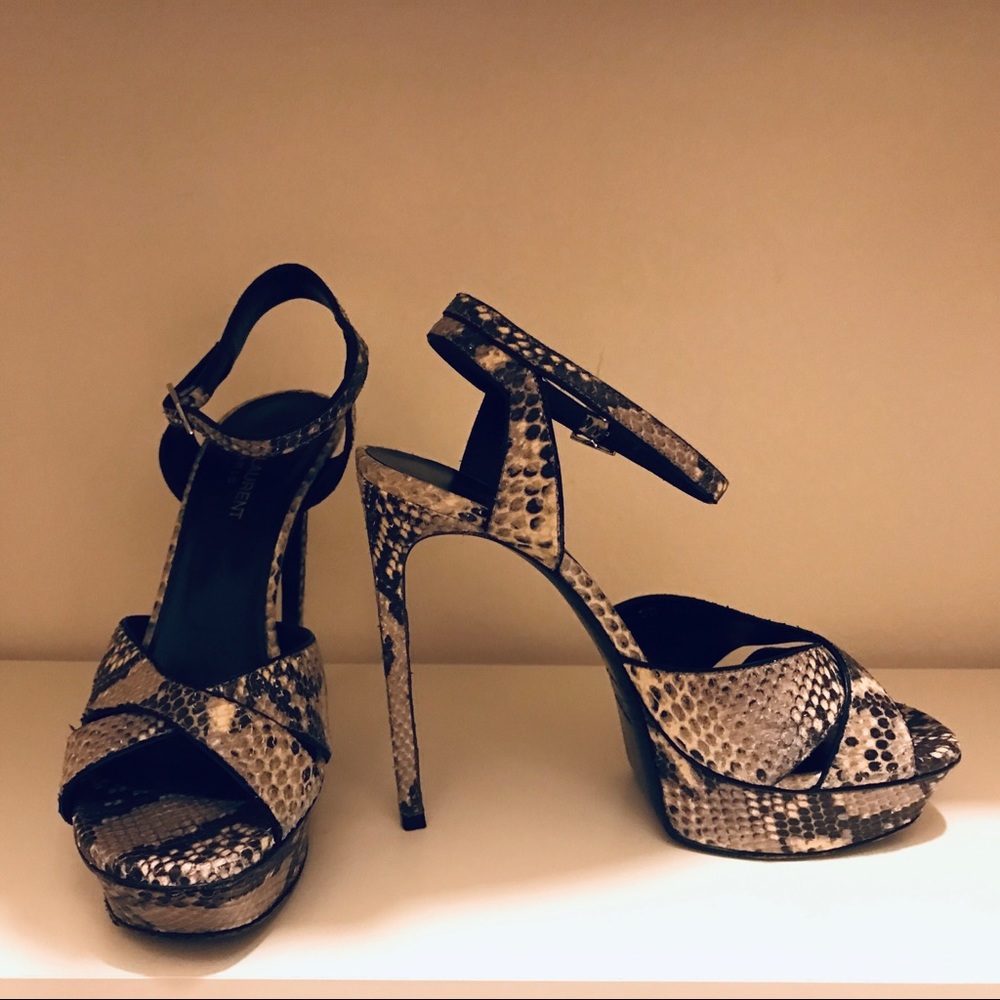 Saint Laurent Ysl Python “Bianca” 105 - image 5